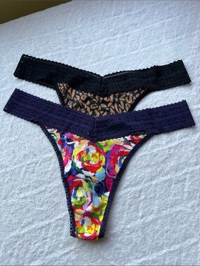 (2) Hanky Panky DreamEase Plus Size Thongs